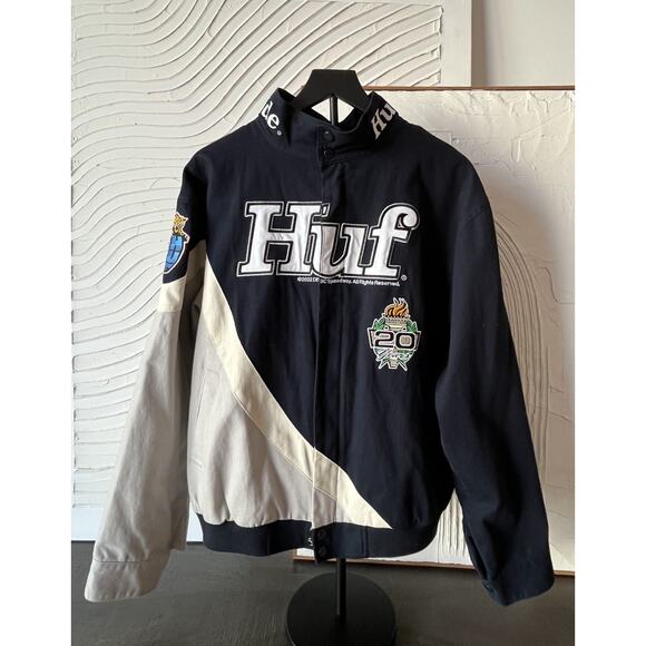 Men’s HUF Daytona Racing Jacket Indego/Blue - Medium - Picture 1 of 5